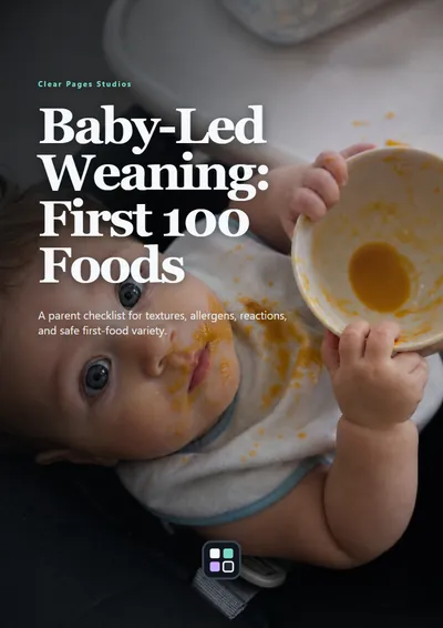 Baby-Led Weaning: The First 100 Foods Tracker cover