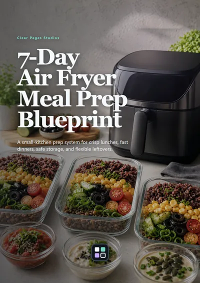The Ultimate 7-Day Air Fryer Meal Prep Blueprint cover