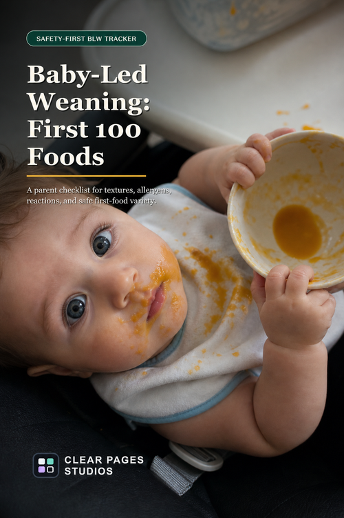Baby-Led Weaning: The First 100 Foods Tracker