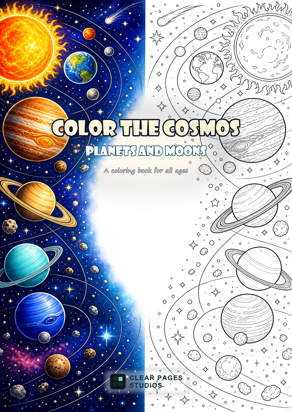Color the Cosmos: Planets and Moons