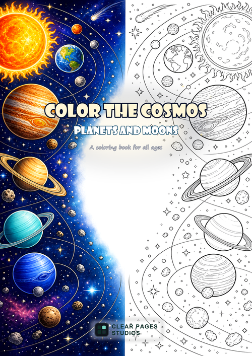 Color the Cosmos: Planets and Moons