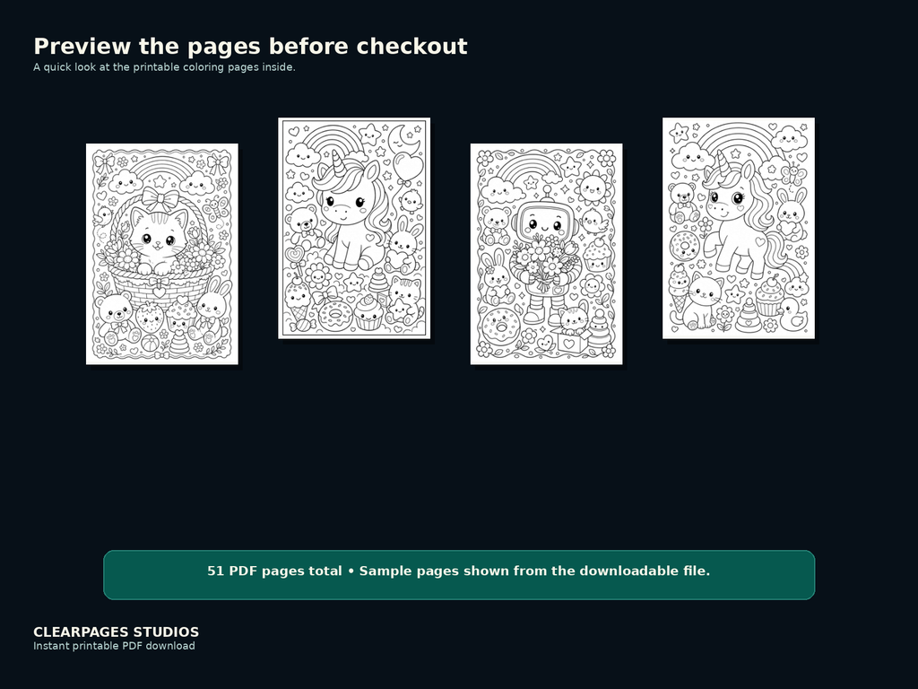 First Pages for Little Hands — ClearPages preview: sample page gallery