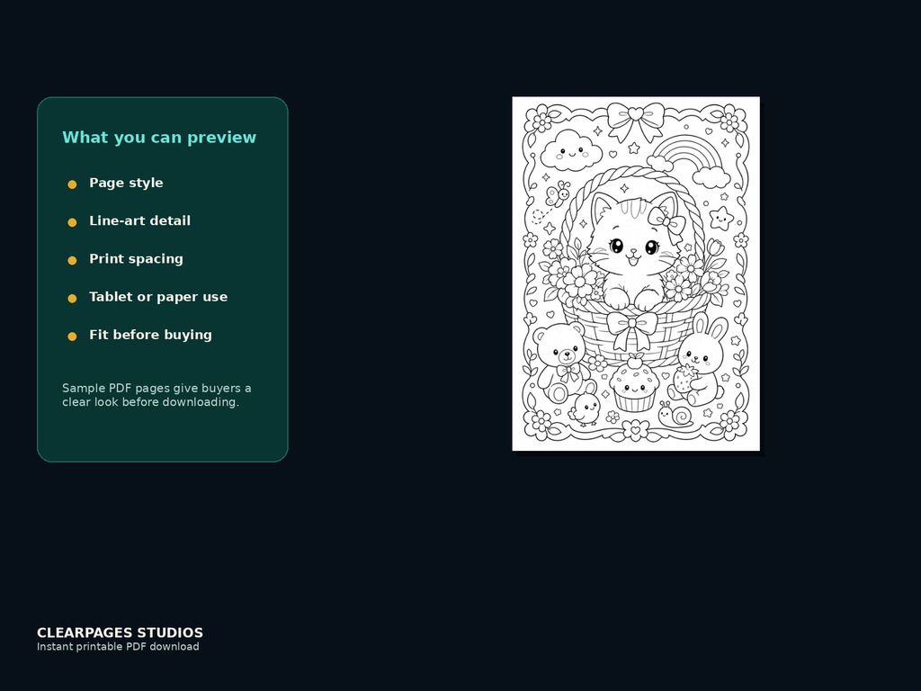 First Pages for Little Hands — ClearPages preview: close-up page preview