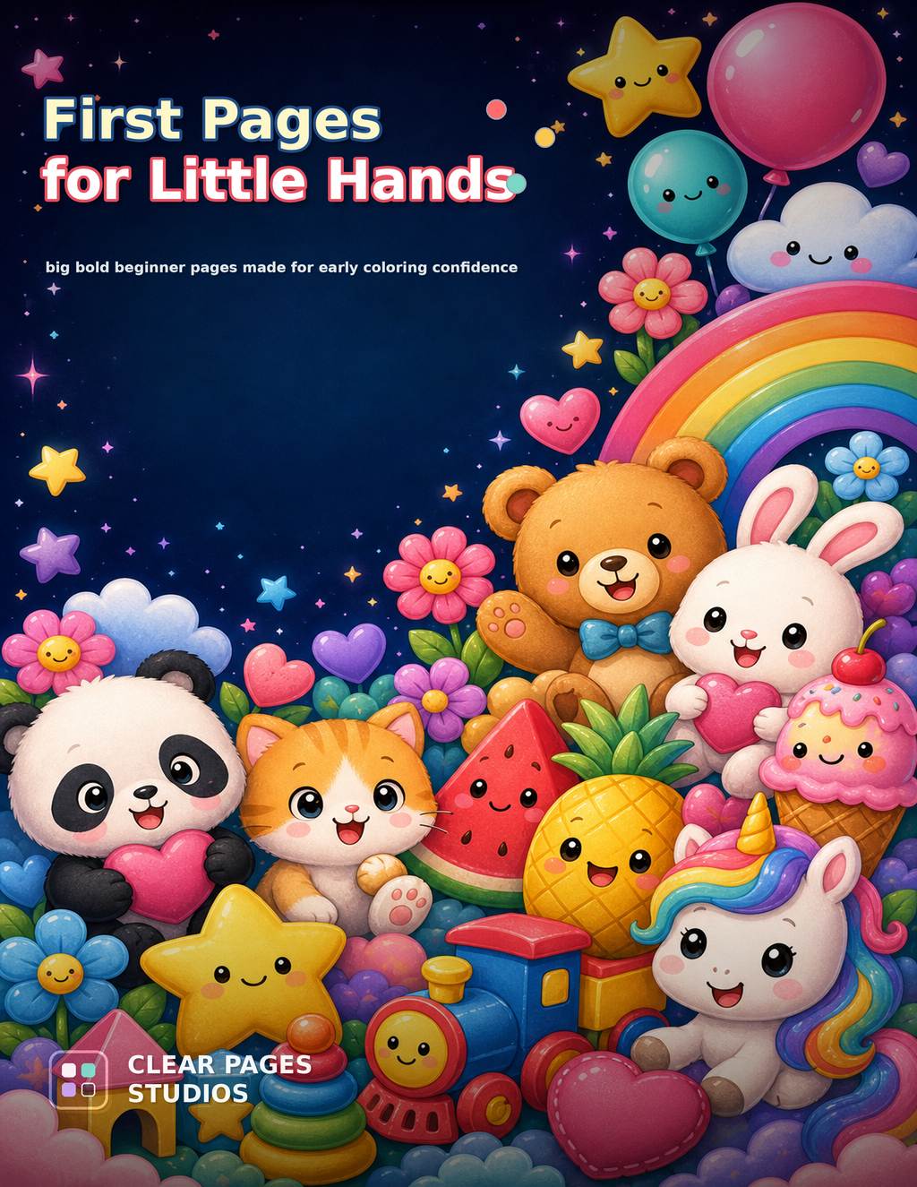 First Pages for Little Hands printable coloring book cover