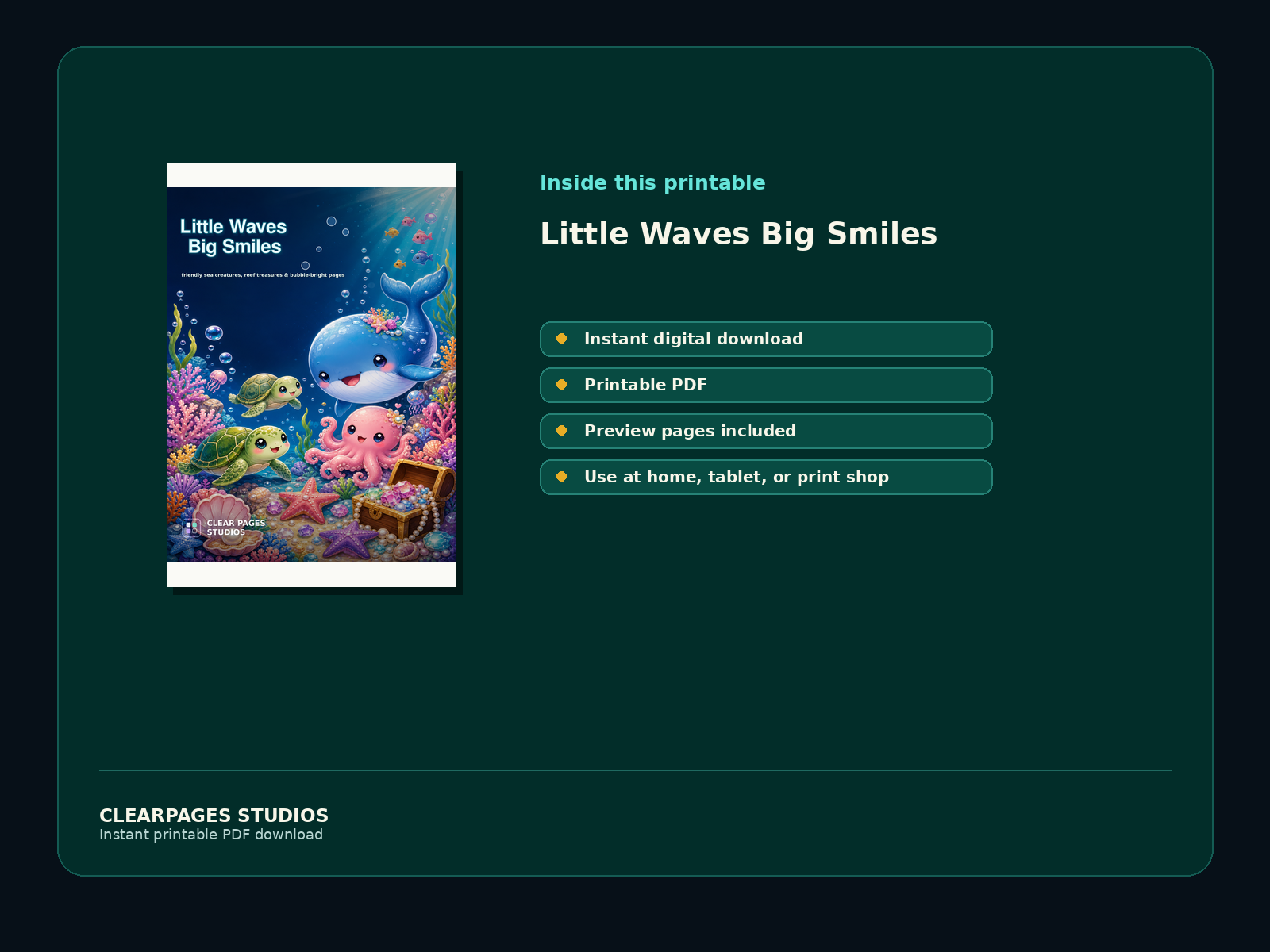 Little Waves Big Smiles — ClearPages preview: cover and instant download