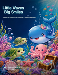 Little Waves Big Smiles printable coloring book cover